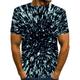 Star Wars Tie Dye Mens 3D Shirt For Party Black Summer Cotton Men'S Tee Graphic Optical Illusion Round Neck 3D Print Plus Size Daily Short Sleeve Clothing Apparel Basic