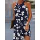 Women's Summer Dress Slip Dress Halter Neck Dress Floral Print Halter Neck Mini Dress Daily Date Sleeveless Summer Spring