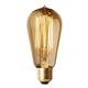 1pc Edison Light Bulbs ST58 40w Vintage Antique Tungsten Filament Incandescent Bulbs E26/E27 Base Light Bulbs for Decorative Pendant Lighting 220V Amber Glass