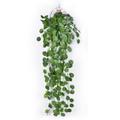 2PCS Simulated Plant Rattan Green Plant Leaf Chlorophytum Comosum Decoration Wall Hanging of Green Apple