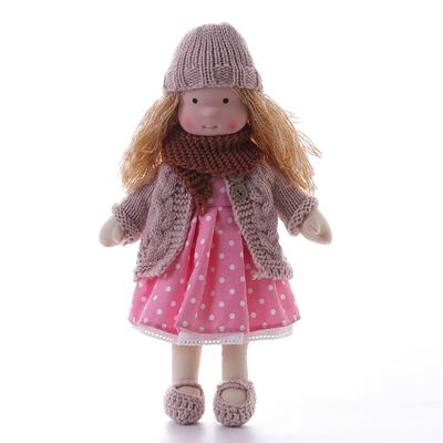 Cotton Body Waldorf Doll Doll Artist Handmade Mini Dress Up Doll Diy for Christmas Gifts