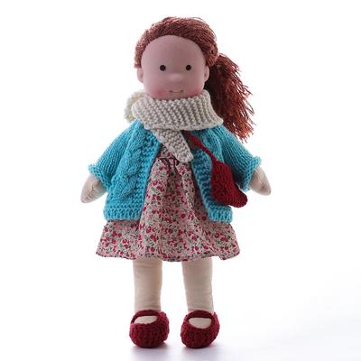 Cotton Body Waldorf Doll Doll Artist Handmade Mini Dress Up Doll Diy for Christmas Gifts