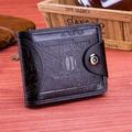 Men's Genuine Leather Wallet Vintage Short Multi Function ID Credit Card Holder Gifts To Men On Valentine's Day Father's Day