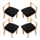 4 Pcs Stretch Jacquard Chair Seat Covers Chair Cushion Cover, Removable Washable Dining Chair Covers Anti-Dust Dining Room Chair Covers Seat Cushion Slipcovers