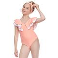 Toddler Swimsuit Kids Baby Girls Summer One-Piece Bow Print One-Piece Swimsuit