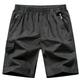 Men's Cargo Shorts Bermuda shorts Work Shorts Elastic Waist Zipper Pocket Plain Comfort Short Casual Daily Going out Twill Stylish Classic Style ArmyGreen Black