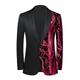 Men's Sequins Blazer 70s Disco Glitter Party Blazer Regular Fit for Mardi Gras Costume Blazers Red Blue 2024