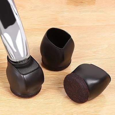 5pcs Office Chair Caster Wheel Cups, Furniture Felt Caster Leg Cases Covers, Anti Slip Stoppers, Hard Wood Floor Carpet Tile Protector Pad Mat For Bed, Desk, Sofa, Computer Gaming Chairs