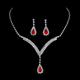 1 set Bridal Jewelry Sets For Women's Party Evening Gift Formal Rhinestone Alloy Chandelier Drop / Engagement