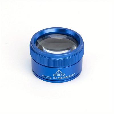 Lightweight 30x40 Magnifying Glass Single Color Optical Lens Portable Magnifier Loupe For Jewelry Coin Stamps Watch