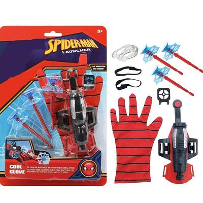 Spider Launcher Spider Silk Spider Hero Man Spinning Silk Gloves Black Children'S Toy Boy Soft Bullets Can Be Launched Halloween Gift