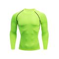 Men's Gym Shirt Sports T-Shirt Crew Neck Long Sleeve Sports Outdoor Fitness Gym Soft Plain Black White Activewear Fashion Sport