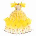 Beauty and the Beast Princess Belle Dress Flower Girl Dress Girls' Movie Cosplay Cute Wig Only gloves Petticoat Halloween Children's Day Wedding Wedding Guest Dress