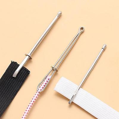 2Pcs/pack Elastic Buckle Threading Needle For Wearing Trousers Elastic Belt Threader Sewing Tool Clip Rope Threader Elastic Band Threader