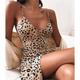 Women's Party Dress Casual Dress Sexy Dress Mini Dress White Red Green Sleeveless Leopard Backless Summer Spring V Neck Fashion Vacation Summer Dress 2022 S M L XL XXL 3XL 4XL 5XL