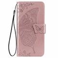 Phone Case For Samsung Galaxy S24 S22 S22 Plus Ultra S10 Plus S20 Samsung Note 10 Lite Full Body Case Portable Dustproof with Wrist Strap Butterfly Solid Colored PU Leather