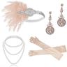 1920s Gatsby Accessories Set for Women Black 20s Accessories Set Gatsby Accessories Sets For Woman