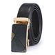 Men's Belt Ratchet Belt Black 125cm Genuine Leather Stylish Business Casual Plain Daily Vacation Going out