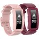 2 Packs Smart Watch Band Compatible with Fitbit Ace 2 for Kids Silicone Smartwatch Strap Soft Breathable Sport Band SmartWatch Band with Case Replacement Wristband Boys Girls