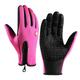 Winter Gloves Touch Screen Warm Gloves Cold Weather Windproof Cycling Driving Riding Bike Telefingers Thermal Gloves Non-Slip Silicone Gel Adjustable Full Finger Mittens