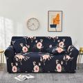 Stretch Sofa Cover Slipcover Elastic Sectional Couch Armchair Loveseat 4 or 3 seater L shape Plants Floral High Elasticity Four Seasons Universal Super Soft Fabric