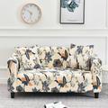 Stretch Sofa Cover Slipcover Elastic Sectional Couch Armchair Loveseat 4 or 3 seater L shape Plants Floral High Elasticity Four Seasons Universal Super Soft Fabric