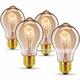 6pcs / 4pcs 60 W E26 / E27 A60(A19) Warm Yellow 2200-2800 k Retro / Dimmable / Decorative Incandescent Vintage Edison Light Bulb 220-240 V