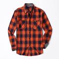 Men's Shirt Flannel Shirt Shirt Jacket Shacket Black White Yellow Long Sleeve Plaid / Check Turndown Spring Fall Street Daily Clothing Apparel Button-Down