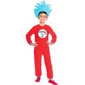 The Cat in the Hat Thing One Thing Two Headwear One-Piece Boys Girls' Movie Cosplay Cosplay Halloween RedYellow Red Halloween Carnival Masquerade Leotard / Onesie