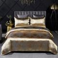 3Pc Satin Silk Duvet Cover Bedding Sets Comforter Cover with 1 Duvet Cover or Coverlet,2 Pillowcases for Double/Queen/King(1 Pillowcase for Twin/Single),Luxury style, dry and breathable fabric