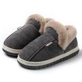 Women's Slippers Fuzzy Slippers Fluffy Slippers House Slippers Warm Slippers Home Daily Solid Color Winter Platform Flat Heel Open Toe Fashion Casual Minimalism Polyester Faux Fur Loafer Red Purple