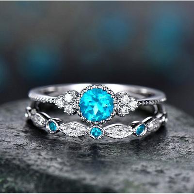 1PC Ring For Women's Party Evening Engagement Prom Alloy Geometrical Precious