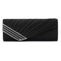 Women's Clutch Clutch Bags Linen Valentine's Day Party / Evening Bridal Shower Chain Vintage Silver Black Pink
