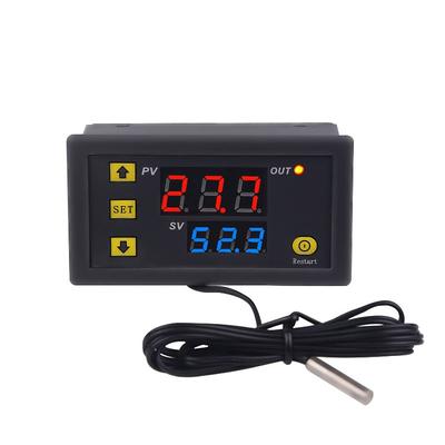 Temperature Gauge Sensor,Temperature Controller Thermostat Dual LED Digital Temperature Regulator Detector Temp Meter Heat Cooler