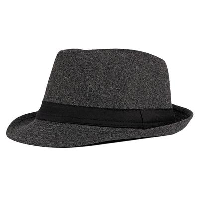 Men's Fedora Hat Brim Hat Black Red Polyester Sports Outdoors Casual Simple Style Party / Evening Daily Holiday