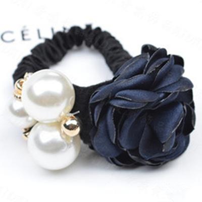 1pc Women's Hair Ties Scrunchie For Street Daily Holiday Handmade Pearl Fabric Light Pink Light Purple Green