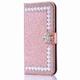 Phone Case For iPhone 15 Pro Max Plus iPhone 14 Pro Max Plus 13 12 11 Mini X XR XS 8 7 Wallet Case with Stand Flip Magnetic Flip Solid Colored Hard Rhinestone PU Leather