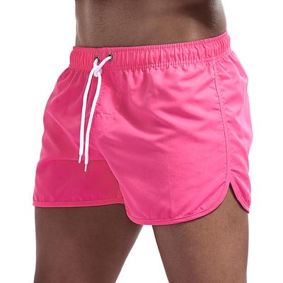 Men's Swim Trunks Swim Shorts Board Shorts Drawstring Solid Colored Quick Dry Lightweight Running Swimming Pool Classic Casual / Sporty Black White