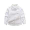 Boys 3D Solid Color Dog Shirt Long Sleeve Fall Winter Fashion Daily Cotton Kids 3-13 Years Daily Regular Fit