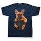 Animal French Bulldog T-shirt Print Street Style T-shirt For Couple's Men's Women's Adults' Hot Stamping Casual Daily