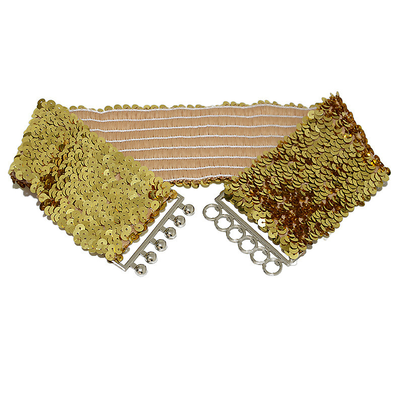 Women's Wide Belt Corset Belt Metal Chain Canvas Metal Bucke Geometric Formal Party Daily Black Silver Gold Red