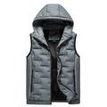 Men's Windbreaker Quilted Puffer Vest Quilted Full Zip Sleeveless Outerwear Casual Athleisure Winter Thermal Warm Windproof Fitness Gym Workout Running Sportswear Activewear Solid Colored Green Khaki