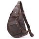 Genuine leather Chest Bag Versatile Large Capacity Messenger Bag Outdoor Sports Crazy Horse Leather Shoulder Bag Crossbody Chest Bag