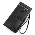 Women's Wallet Credit Card Holder Wallet PU Leather Shopping Daily Zipper Lightweight Durable Anti-Dust Solid Color Black Pink Red