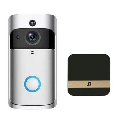 Video Doorbell Camera Wireless Battery Powered WiFi Video Doorbell Camera Motion Detector 2-Way Talk HD Video Night Vision Cloud Storage Battery Powered 2.4G WiFi Smart Home Security Doorbell C