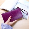 Women's Wallet Wristlet Credit Card Holder Wallet PU Leather Outdoor Daily Holiday Zipper Large Capacity Waterproof Lightweight Solid Color 066 pink 066 black 066 red