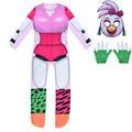Inspired by FNAF Five Nights at Freddy's Glamrock Freddy Video Game Cosplay Costumes Cosplay Suits Print Long Sleeve Leotard / Onesie Gloves Mask Costumes