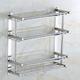 Floating Shelves With Towel Bar 1-3 Layers Premium SUS 304 Contemporary Stainless Steel 1pc Wall Mounted