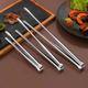 1pc Barbecue Grill Tong Meat Cooking Utensils, Outdoor Camping Stainless Steel Baking Tool, Household Kitchen Accessories