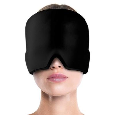 Headache Relief Ice Hat Flexible Gel Cold Compress Cap for Soothe Pain Sinus Pressure Tension Physical Calming Compressed Cooling Head Wrap for Puffy Eyes Travel Ice Pack Sleep Eye Mask